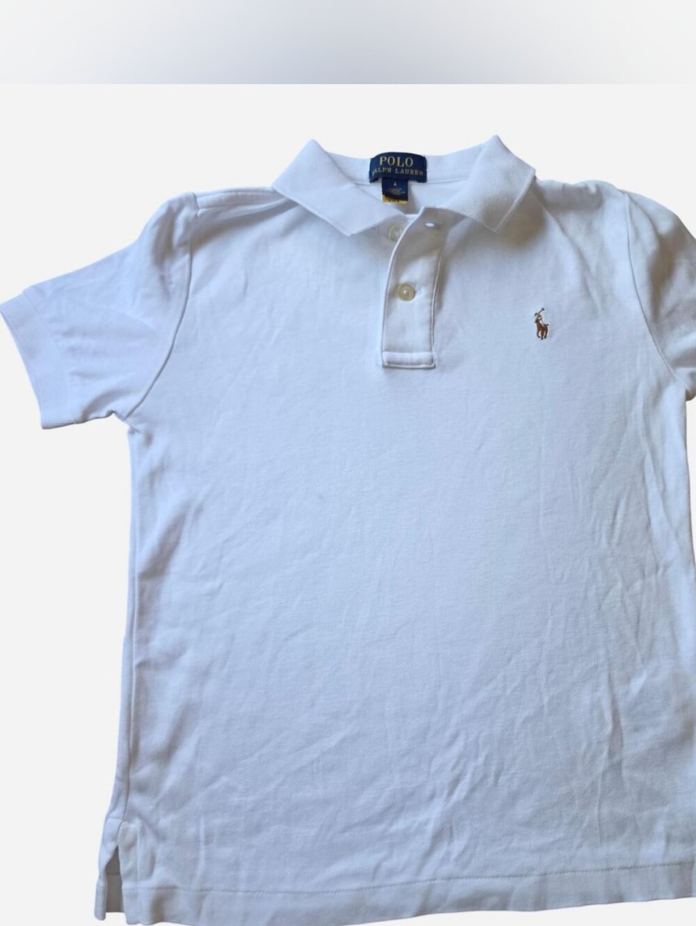 Polo by Ralph Lauren Kids White Short-Sleeve Polo Shirt